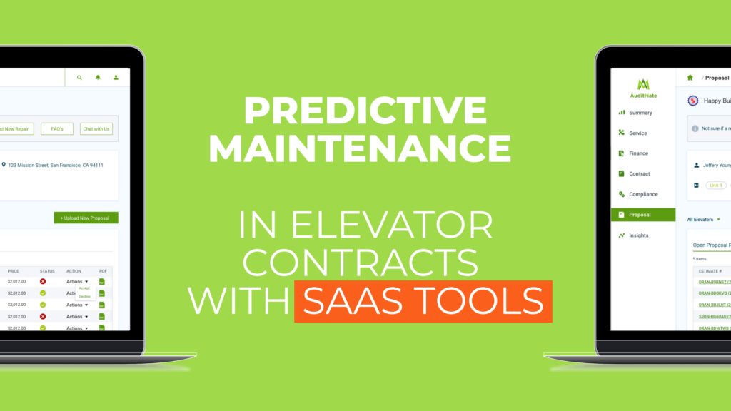 Leveraging Predictive Maintenance In Elevator Contracts With SaaS Tools